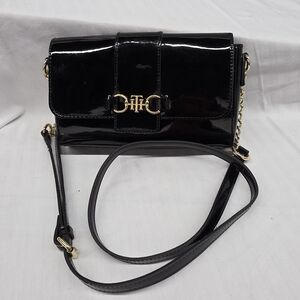 Tommy Hilfiger Black Leather Crossbody Bag